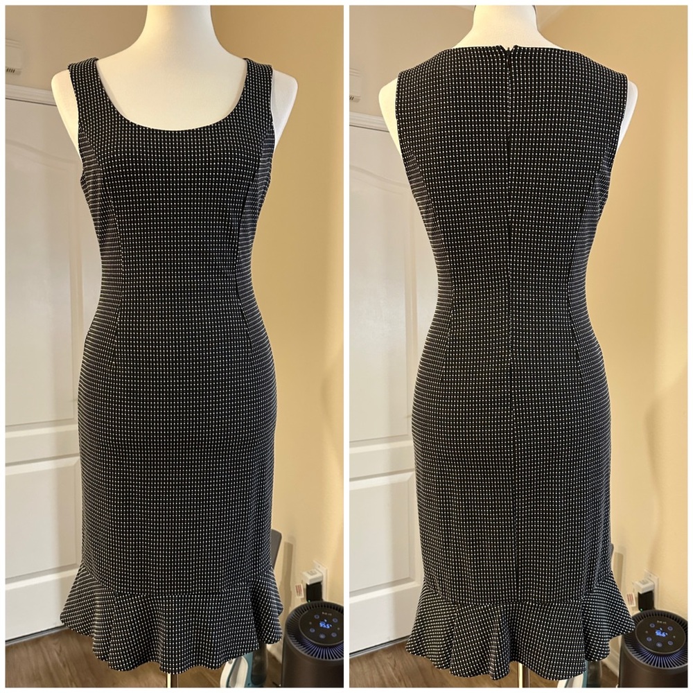 Elegant Black and White Dress